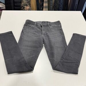 AG Farrah Skinny High Rise Gray Jeans